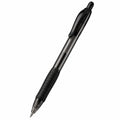 Bolígrafo retráctil negro con punta fina de 0.7 mm