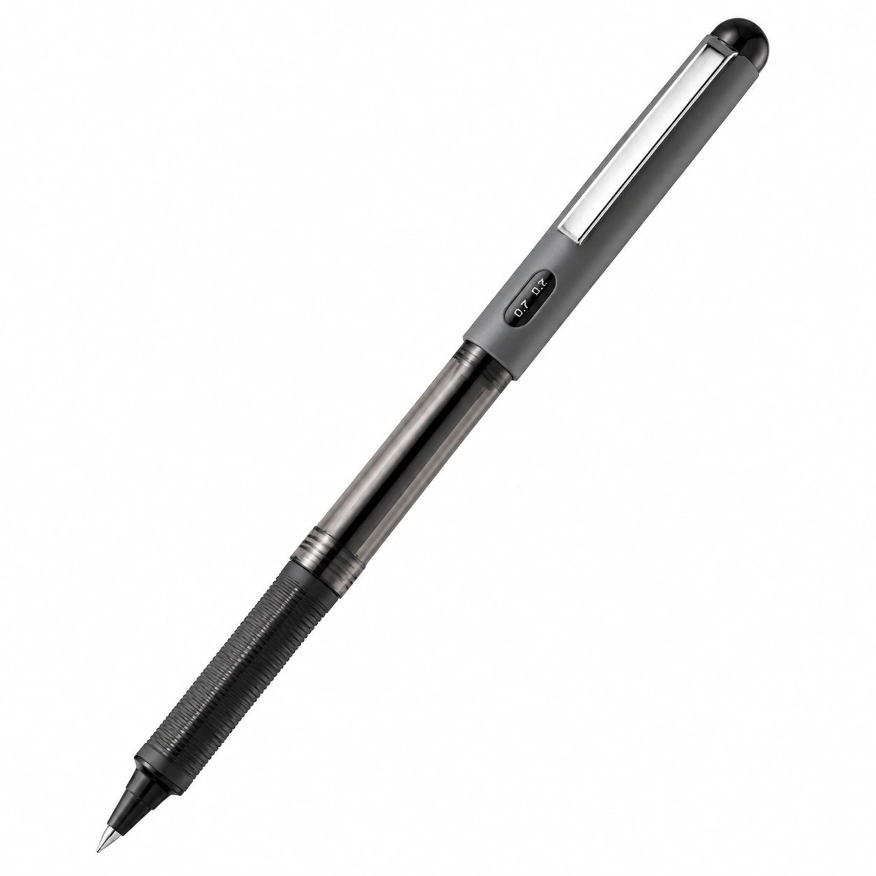 Bolígrafo de Gel Negro con Punta Fina 0.7mm