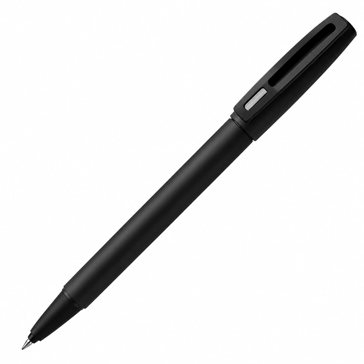 Bolígrafo negro con punta fina de 0.5 mm y tinta de secado rápido