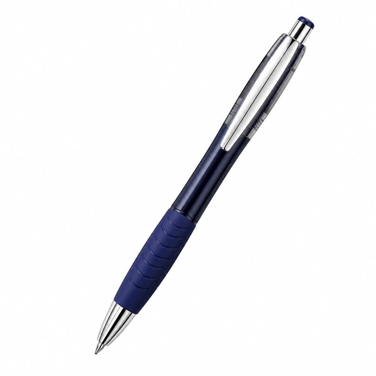 Bolígrafo retráctil de gel azul marino 0.7mm