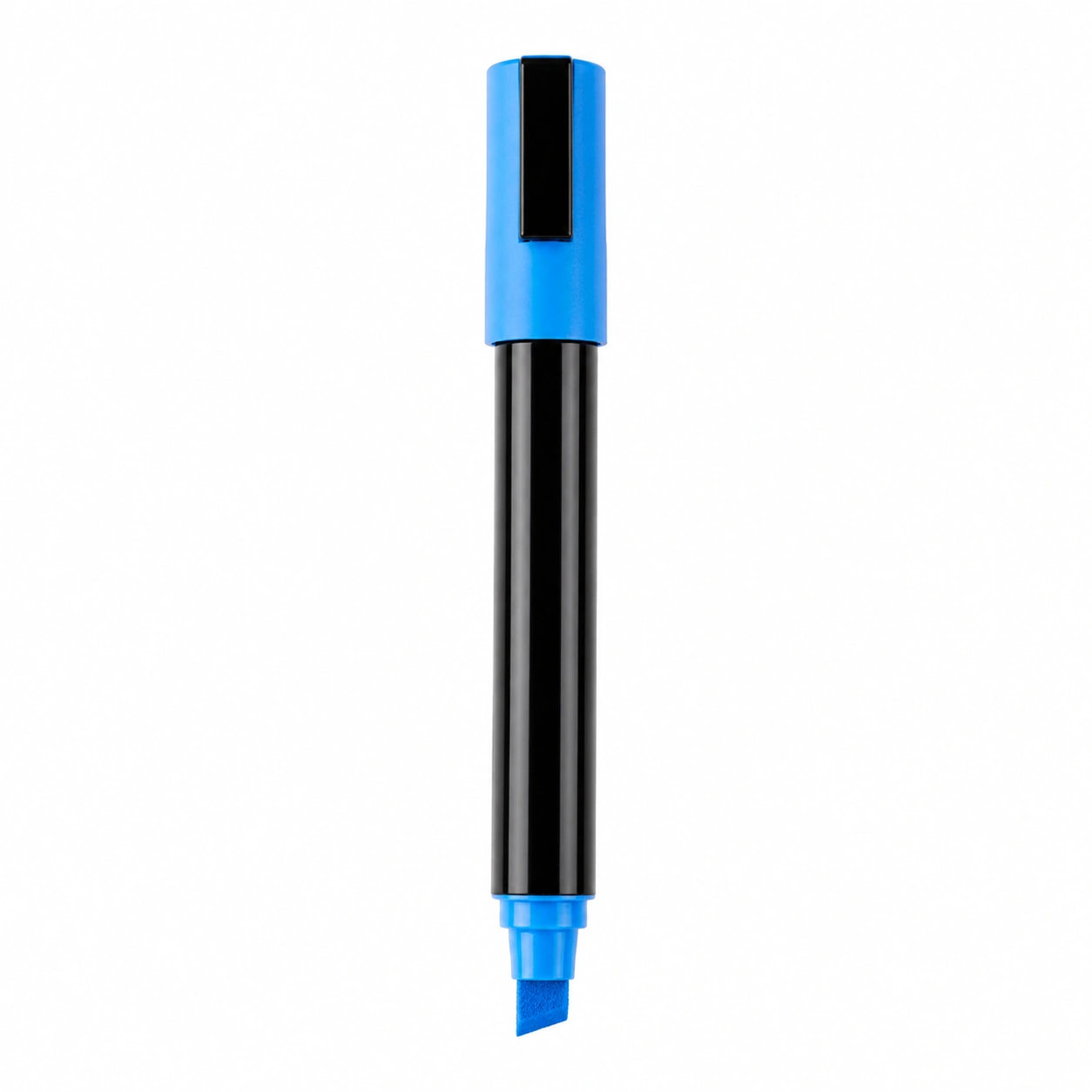 Marcador Permanente Azul Punta Biselada 5mm