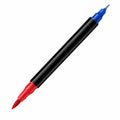 Rotulador de Doble Punta Azul y Rojo