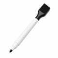 Marcador de Pizarra Blanca con Borrador Integrado, Negro/Blanco