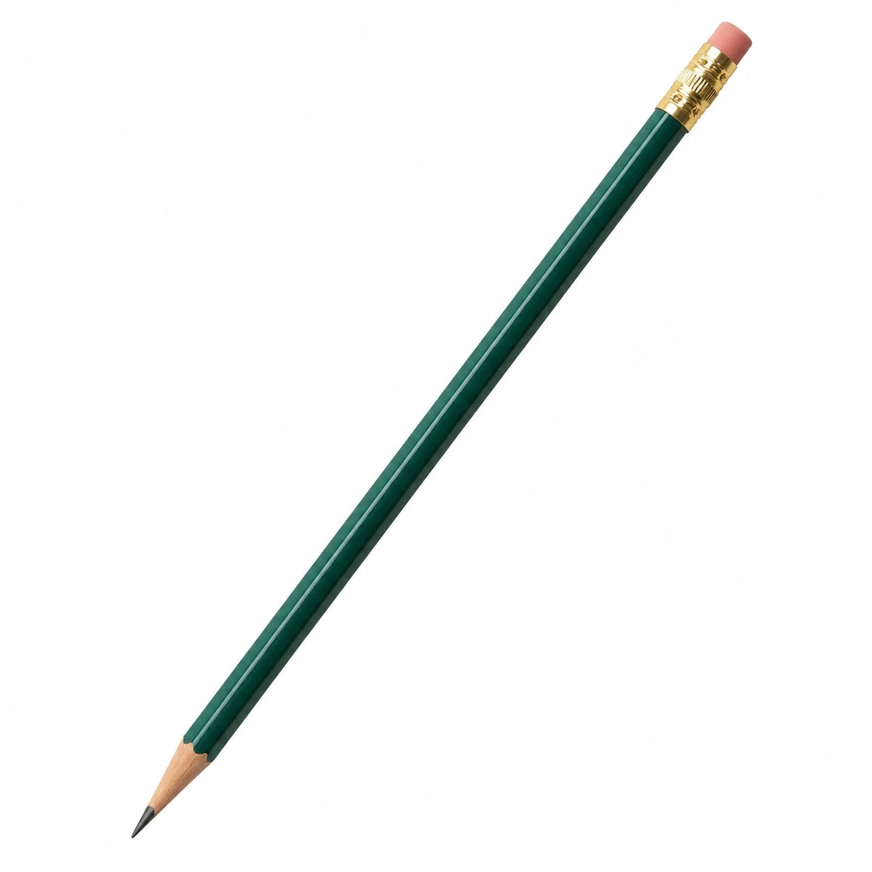 Lápiz de Madera con Borrador Verde Oscuro