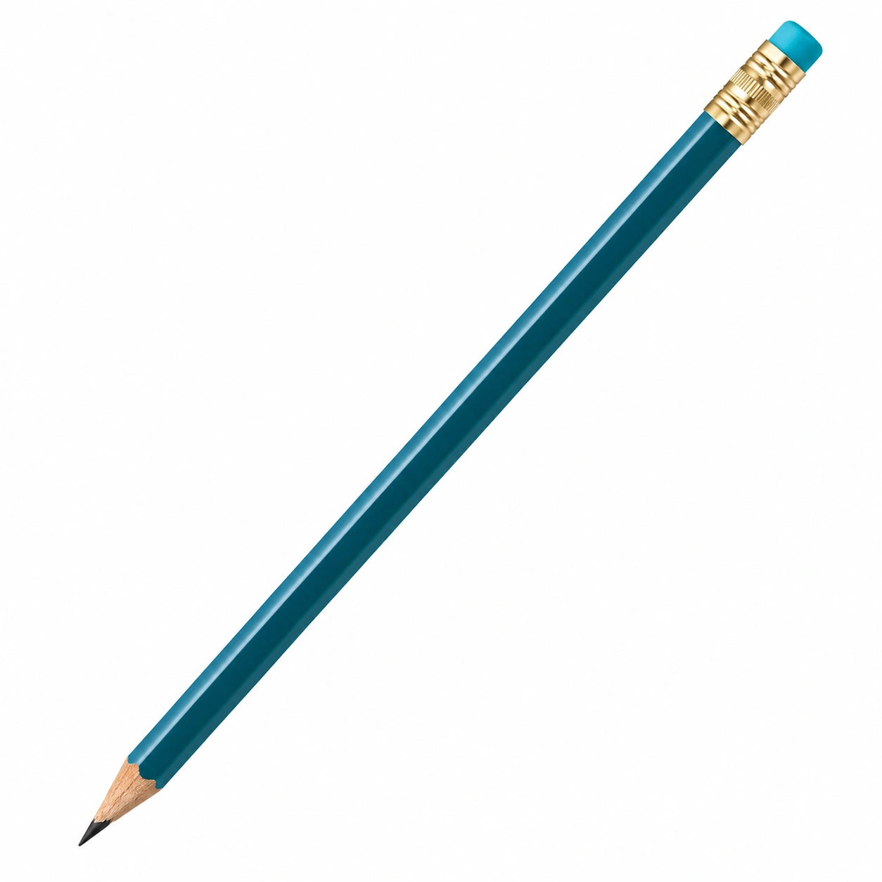 Lápiz de Grafito con Borrador Turquesa