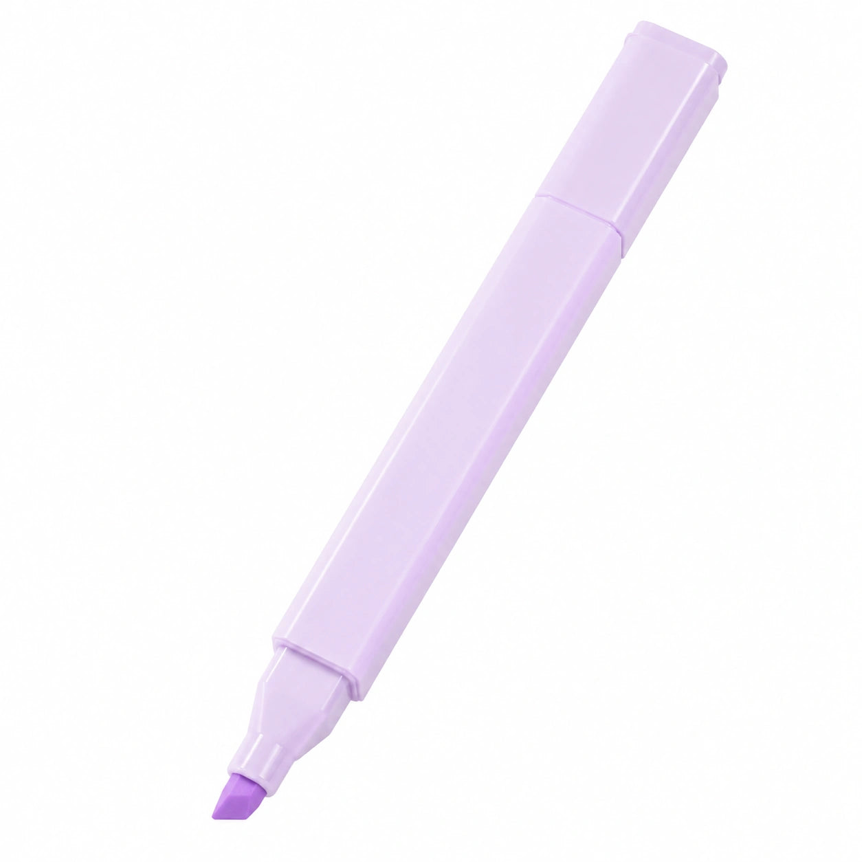 Marcador Fluorescente Lila Punta Ancha 4 mm
