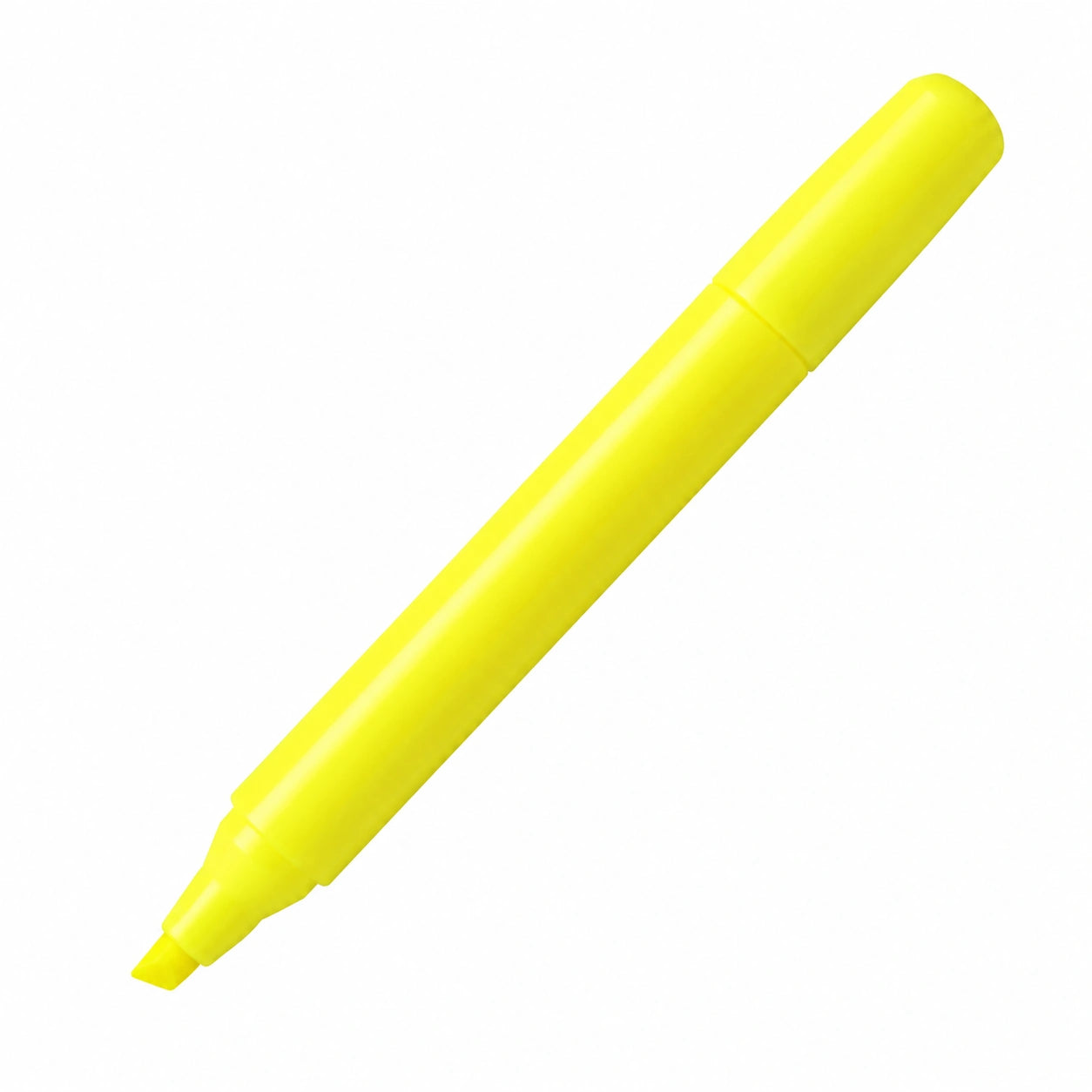 Resaltador Amarillo Fluorescente con Punta Biselada