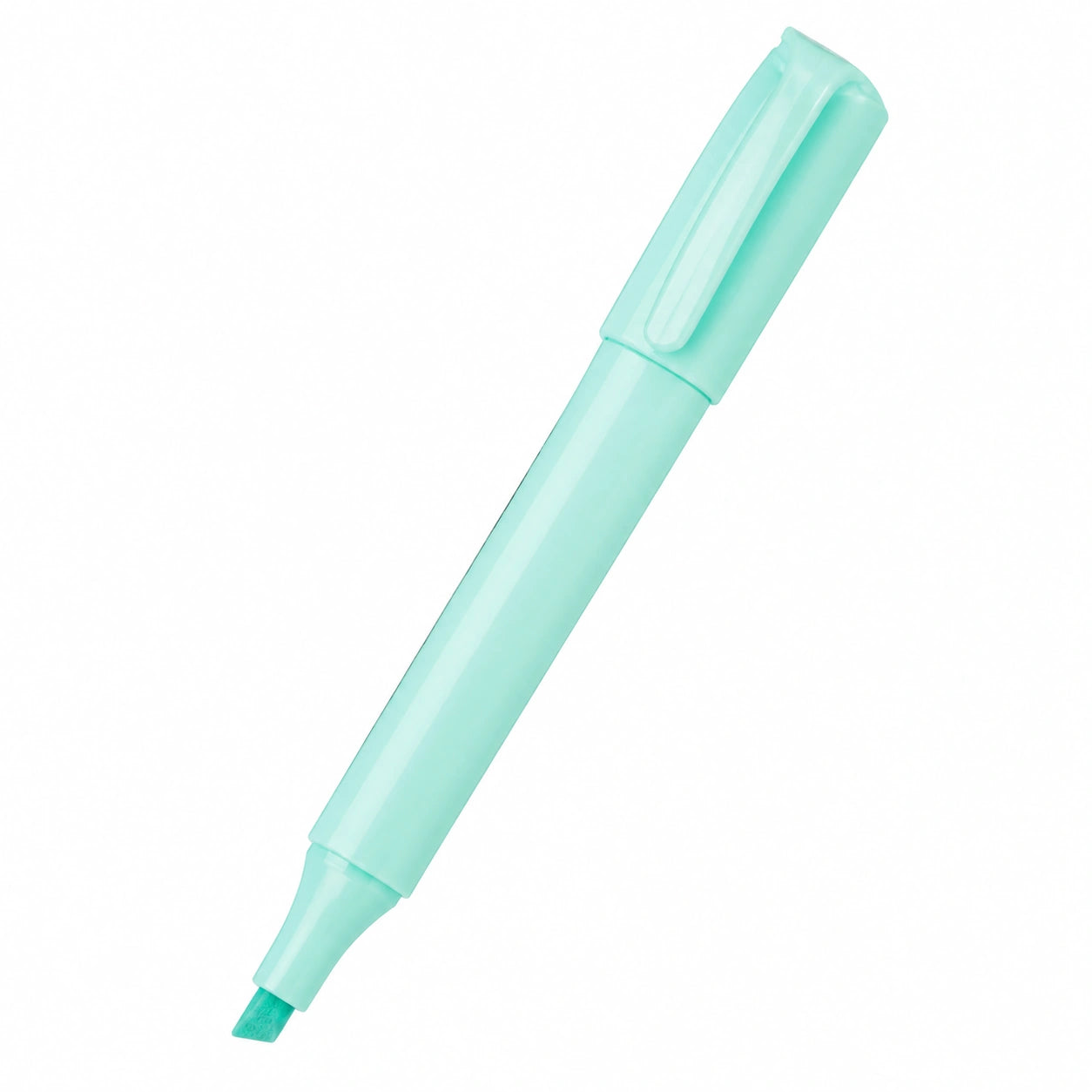 Marcador Pastel Verde Menta con Punta Biselada