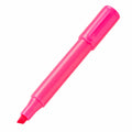 Marcador Fluorescente Rosa con Punta Biselada de Secado Rápido