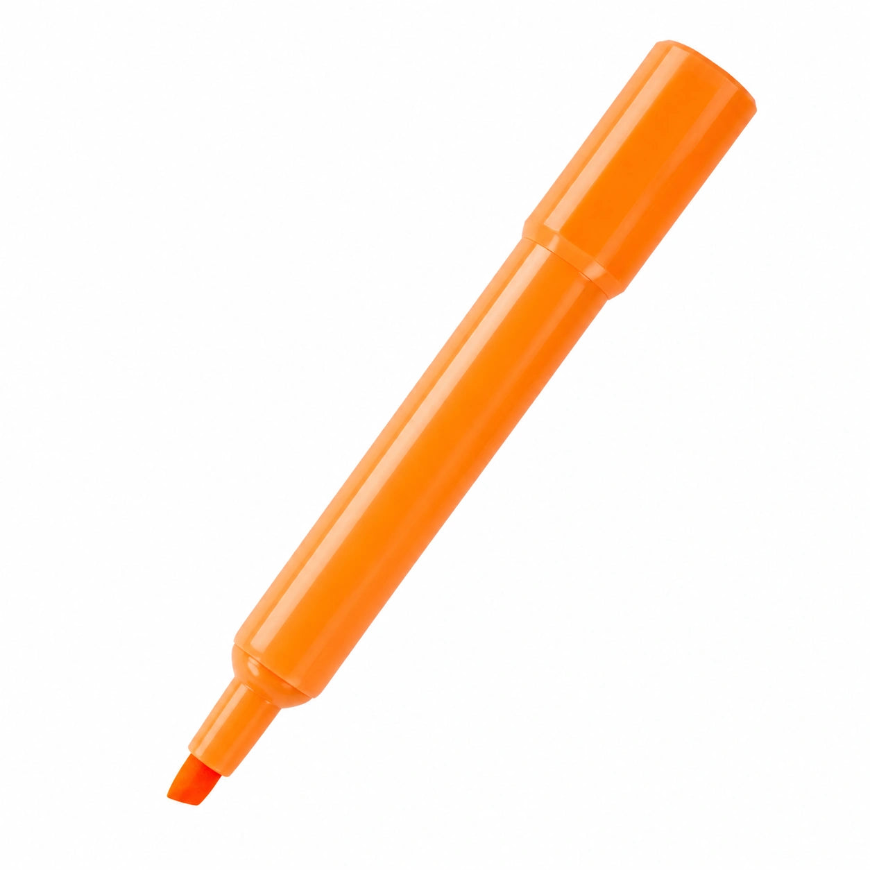 Marcador Resaltador Naranja Punta Biselada 2mm