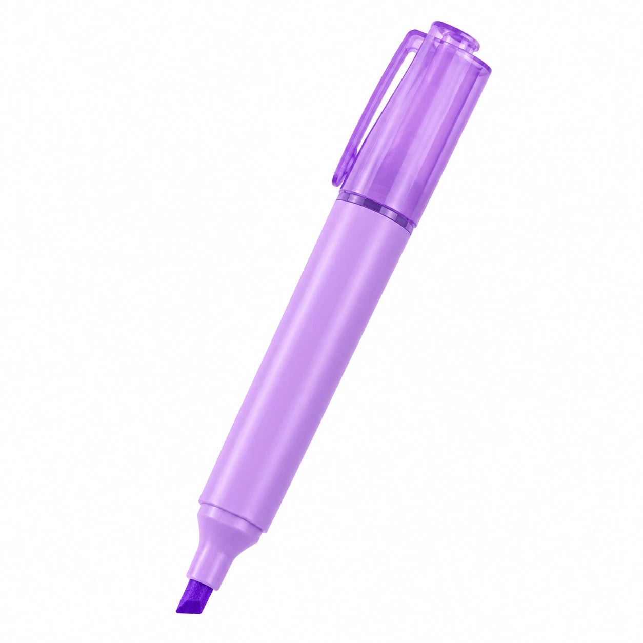 Resaltador Punta Ancha Violeta para Subrayar